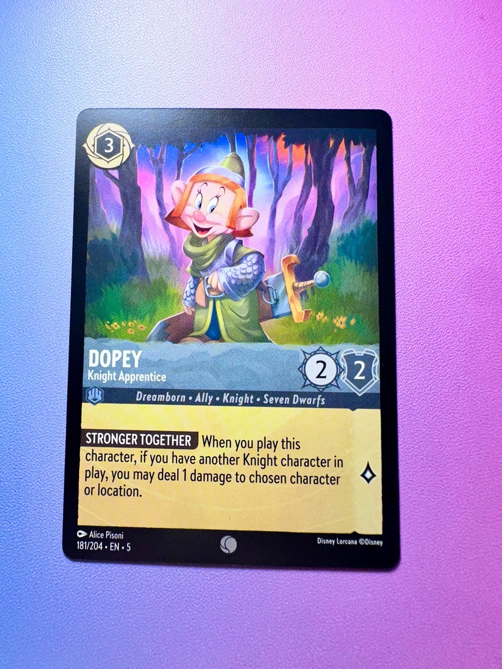 dopey [snow white & the seven dwarfs] - 181/204 — lorcana: shimmering skies